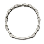 Chisel Men's Rubber Medical ID Link Bracelet in Stainless Steel, 10mm, 8 Inch - Sophia Jewelers