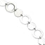 Stainless Steel Polished Circle Link Bracelet for Women