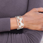 Chisel Butterfly Cuff Bracelet in Stainless Steel, 31mm, 7 Inch - Sophia Jewelers