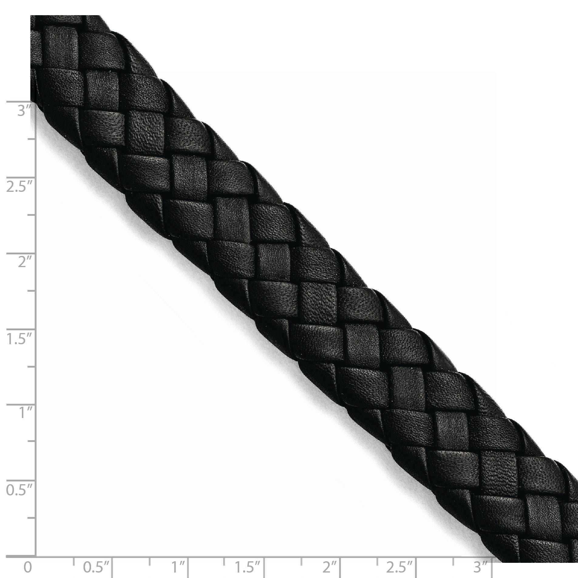 Stainless Steel Brushed Black Leather Bracelet for Men Secondary image