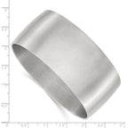 Bangle Bracelet in Stainless Steel, 30mm Brushed - Sophia Jewelers