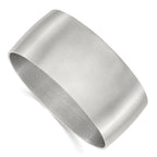 Bangle Bracelet in Stainless Steel, 30mm Brushed - Sophia Jewelers