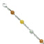 Tri-Color Laser-Cut Bracelet in Stainless Steel, 8 in. - Sophia Jewelers