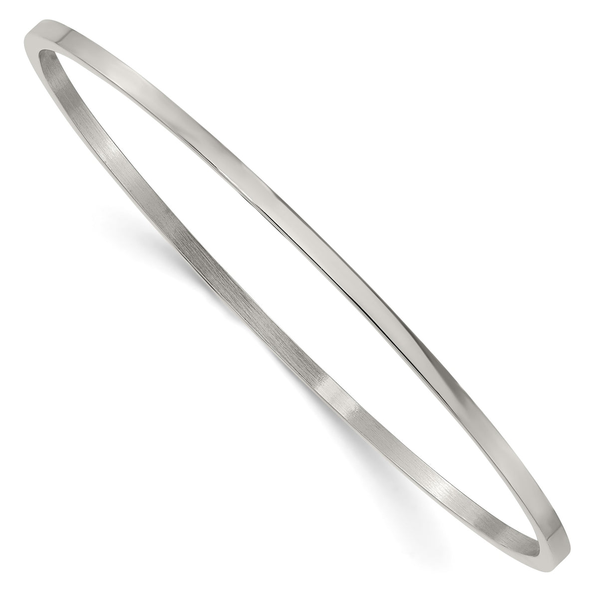 Bangle Bracelet in Stainless Steel, 2mm - Sophia Jewelers Main image