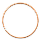 Chisel Bangle Bracelet in Rose IP-Plated Stainless Steel, 2mm - Sophia Jewelers
