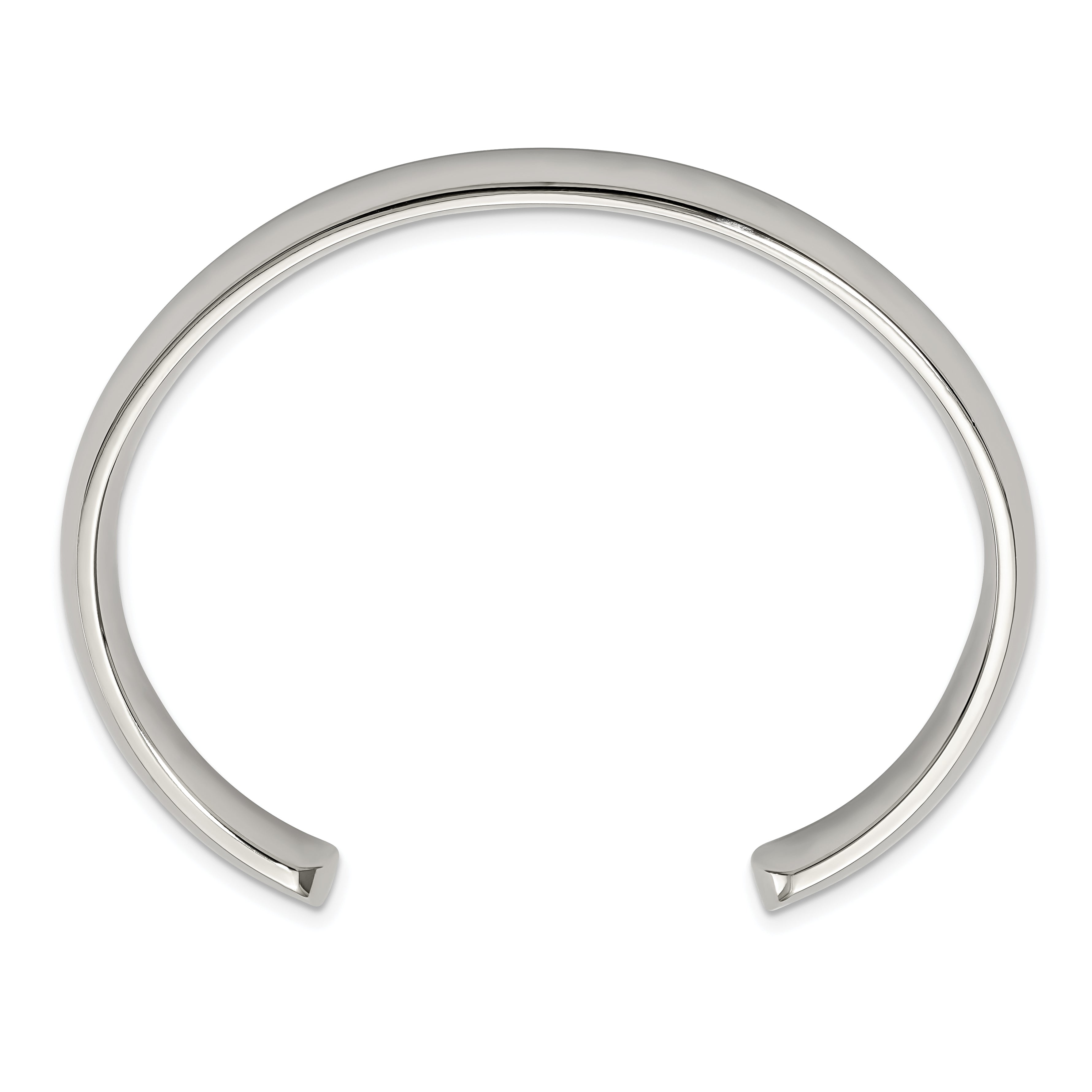Stainless Steel Polished 10mm Cuff Bangle Bracelet Secondary image