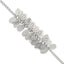 Oval Dangle Bracelet in Stainless Steel, 13mm, 7 Inch - Sophia Jewelers