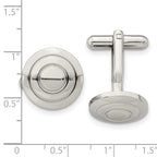 Stainless Steel Polished Cufflinks for Men