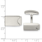 Stainless Steel Polished Cufflinks for Men