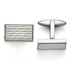Stainless Steel Polished and Matte Cufflinks