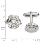 Stainless Steel Polished Cufflinks for Men