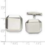 Stainless Steel Polished Cufflinks for Men