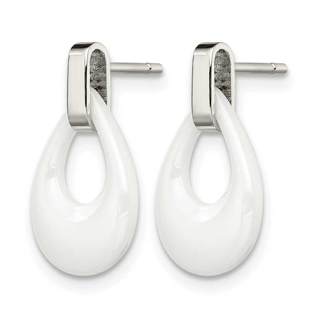 Stainless Steel Polished Drop Dangle Earrings for Women