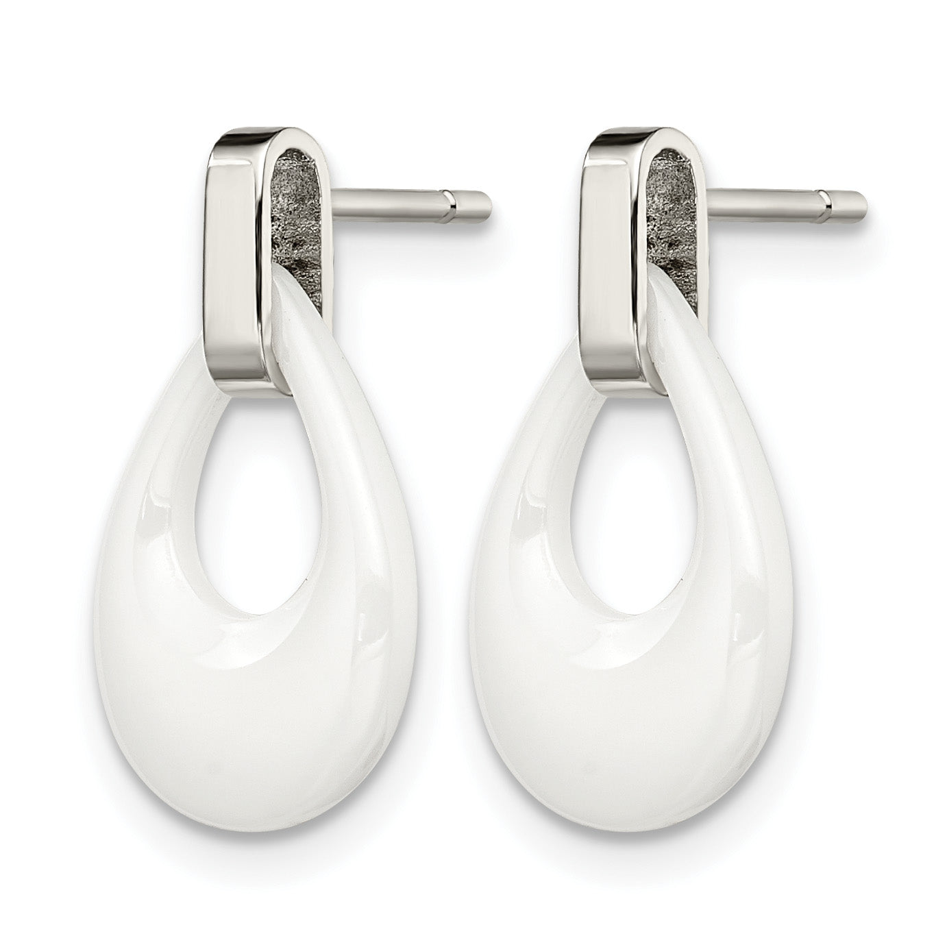 Stainless Steel Polished Drop Dangle Earrings for Women