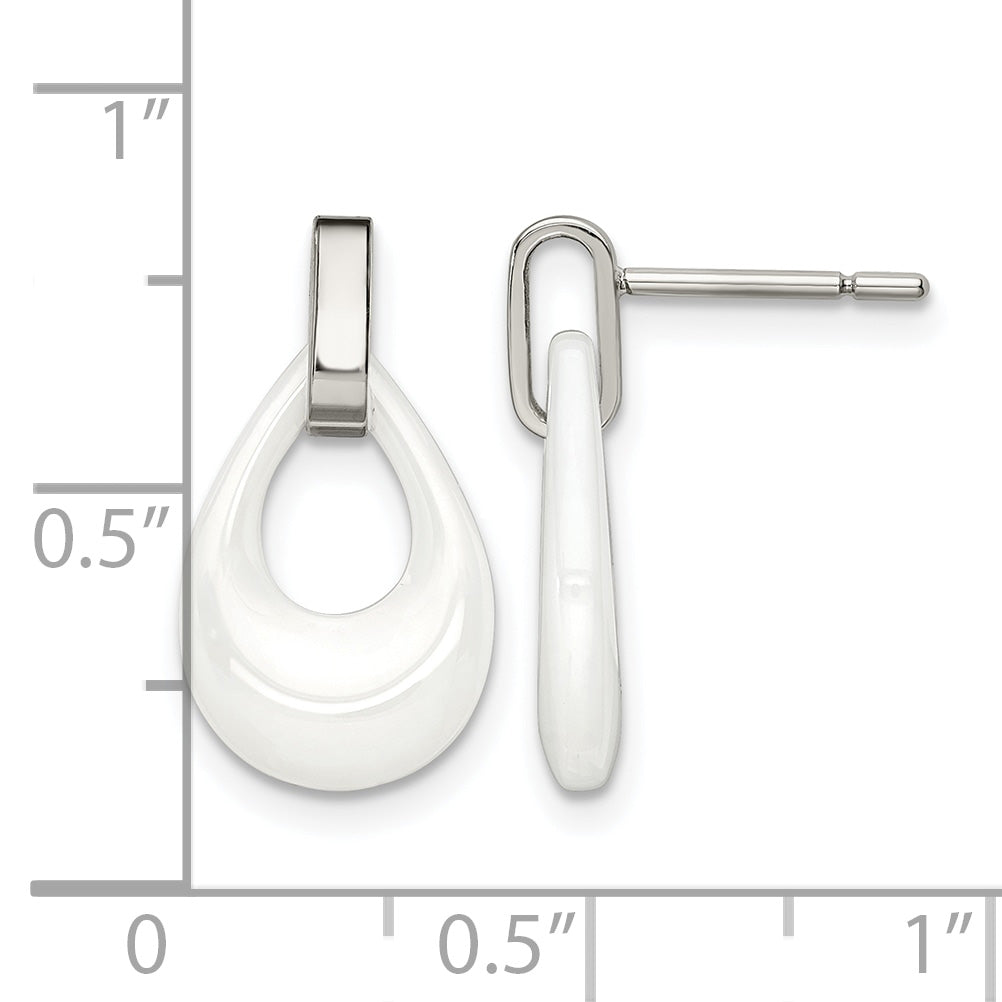 Stainless Steel Polished Drop Dangle Earrings for Women