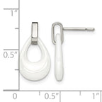 Stainless Steel Polished Drop Dangle Earrings for Women