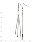 Stainless Steel Polished Drop Dangle Earrings for Women