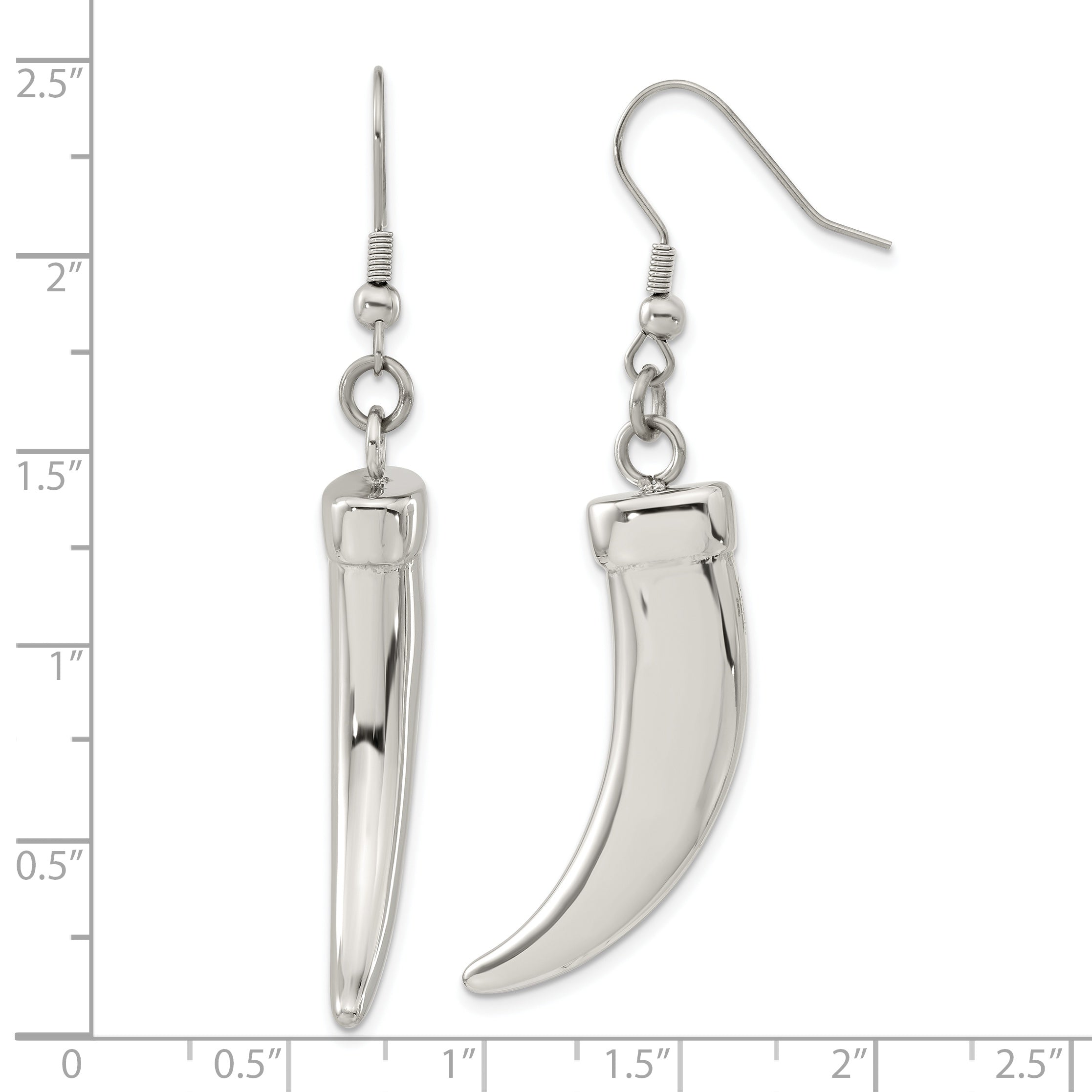 Stainless Steel Polished Drop Dangle Earrings for Women