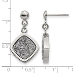 Stainless Steel Polished Drop Dangle Earrings for Women