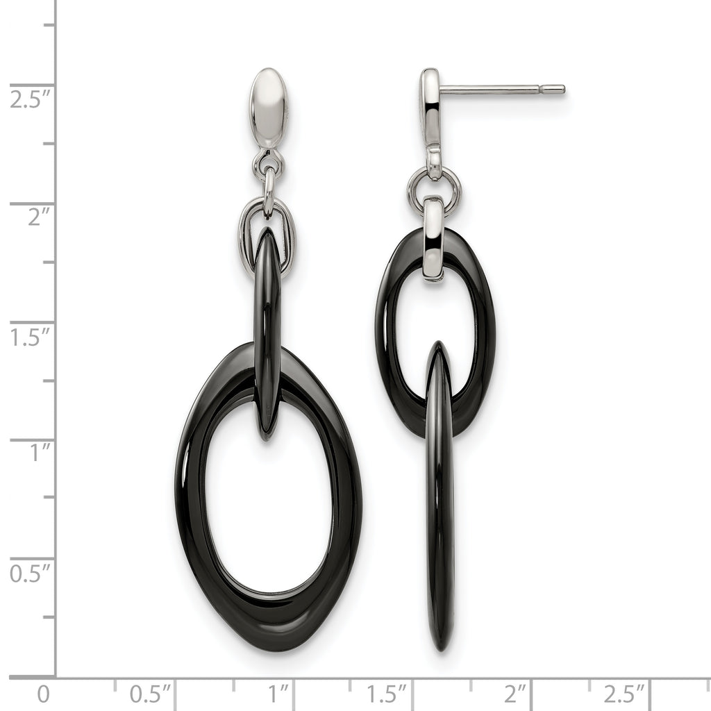 Stainless Steel Polished Drop Dangle Earrings for Women