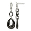 Stainless Steel Ceramic Polished Drop Dangle Earrings for Women