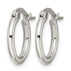 Stainless Steel Polished Hoop Earrings for Women