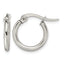 Stainless Steel Polished Hoop Earrings for Women