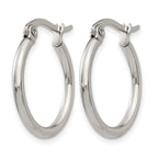 Stainless Steel Polished Hoop Earrings for Women