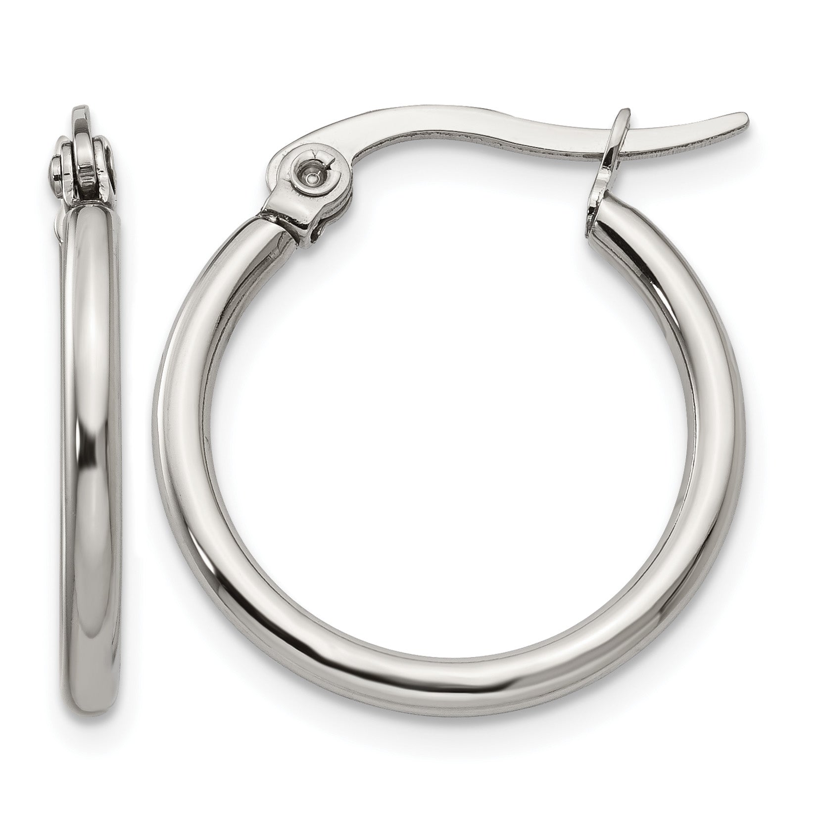 Stainless Steel Polished Hoop Earrings for Women Main image