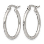 Stainless Steel Polished Hoop Earrings for Women
