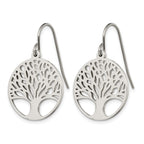 Stainless Steel Polished Drop Dangle Earrings for Women