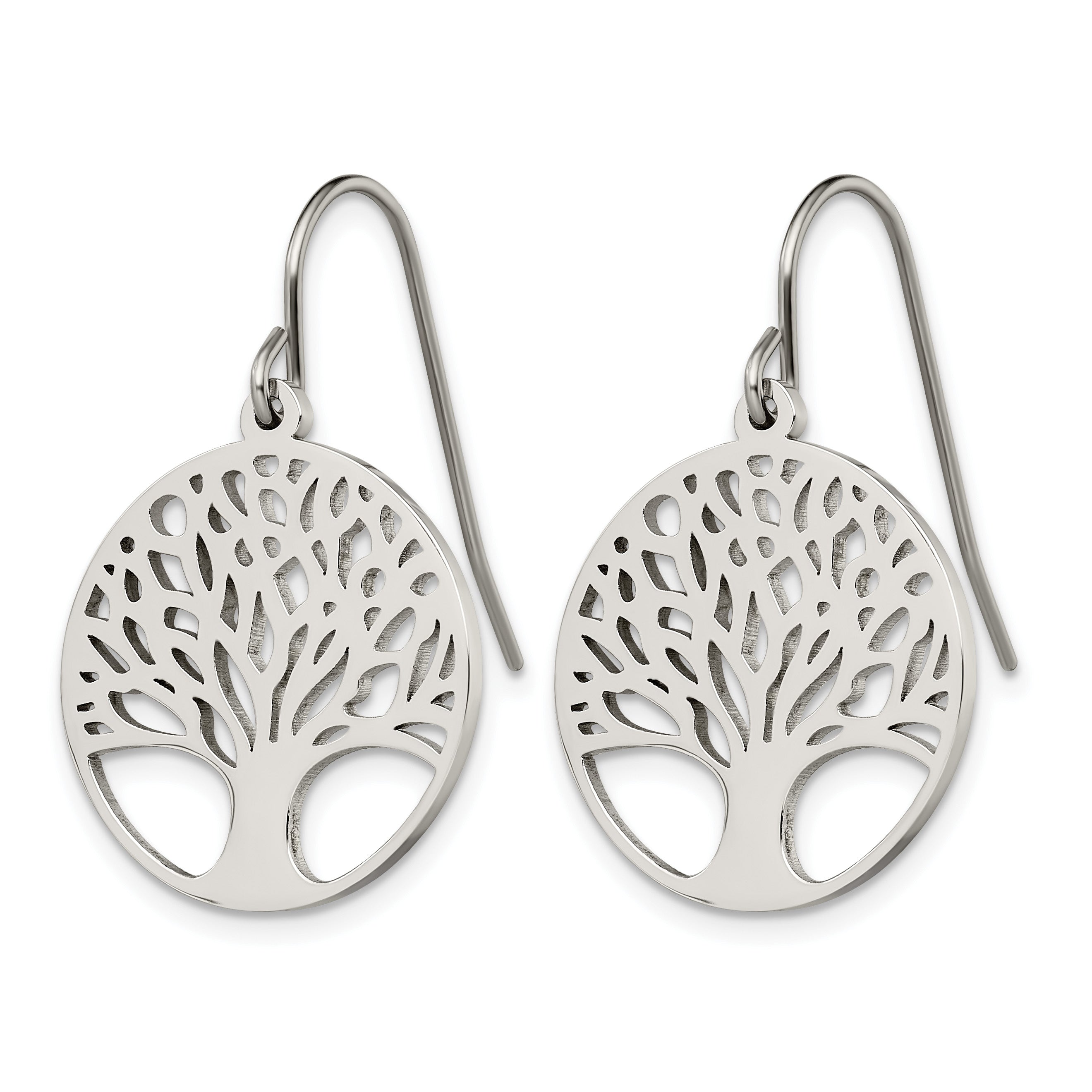 Stainless Steel Polished Drop Dangle Earrings for Women