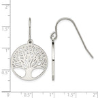 Stainless Steel Polished Drop Dangle Earrings for Women