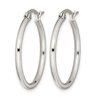 Stainless Steel Polished Hoop Earrings for Women