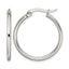 Stainless Steel Polished Hoop Earrings for Women