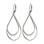Stainless Steel Polished Teardrop Drop Dangle Earrings for Women