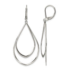 Stainless Steel Polished Teardrop Drop Dangle Earrings for Women