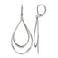 Stainless Steel Polished Teardrop Drop Dangle Earrings for Women