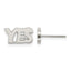 Stainless Steel Polished Button Earrings