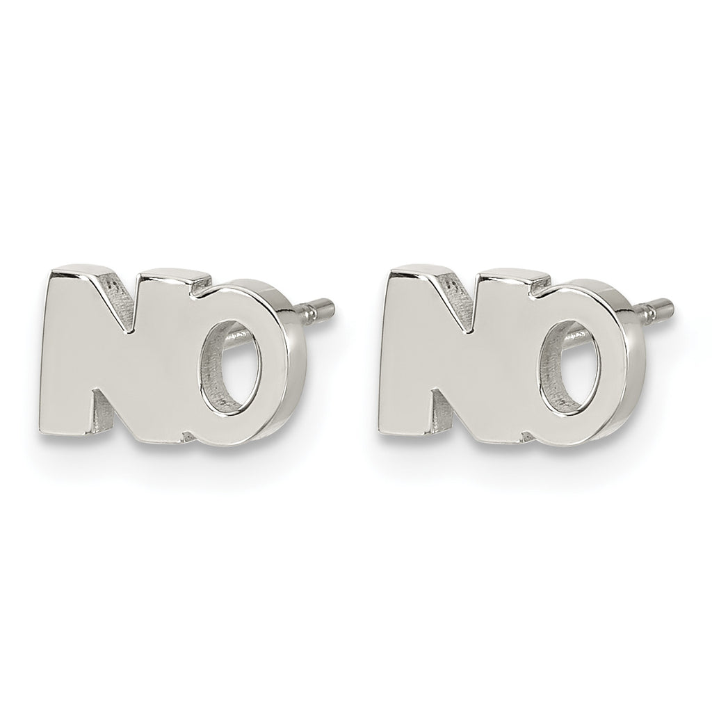 Stainless Steel Polished Button Earrings