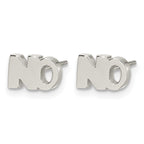 Stainless Steel Polished Button Earrings