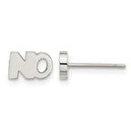 Stainless Steel Polished Button Earrings