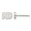 Stainless Steel Polished Button Earrings