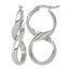 Stainless Steel Polished Infinity Hoop Earrings for Women