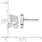 Stainless Steel Polished Button Earrings for Women