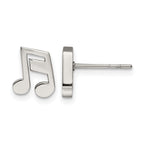 Stainless Steel Polished Button Earrings for Women
