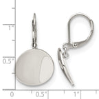 Stainless Steel Polished Drop Dangle Earrings for Women