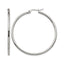 Stainless Steel Polished Hoop Earrings for Women