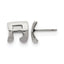 Stainless Steel Polished Button Earrings for Women