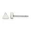Stainless Steel Polished Button Earrings